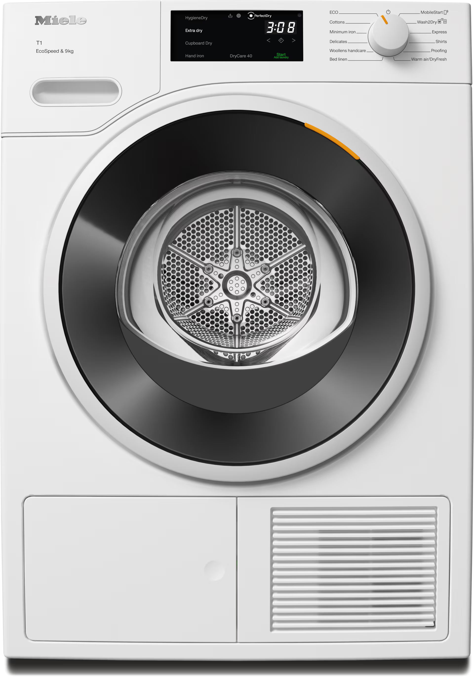 Uscator cu pompa de caldura TWD640WP EcoSpeed 9kg, Miele